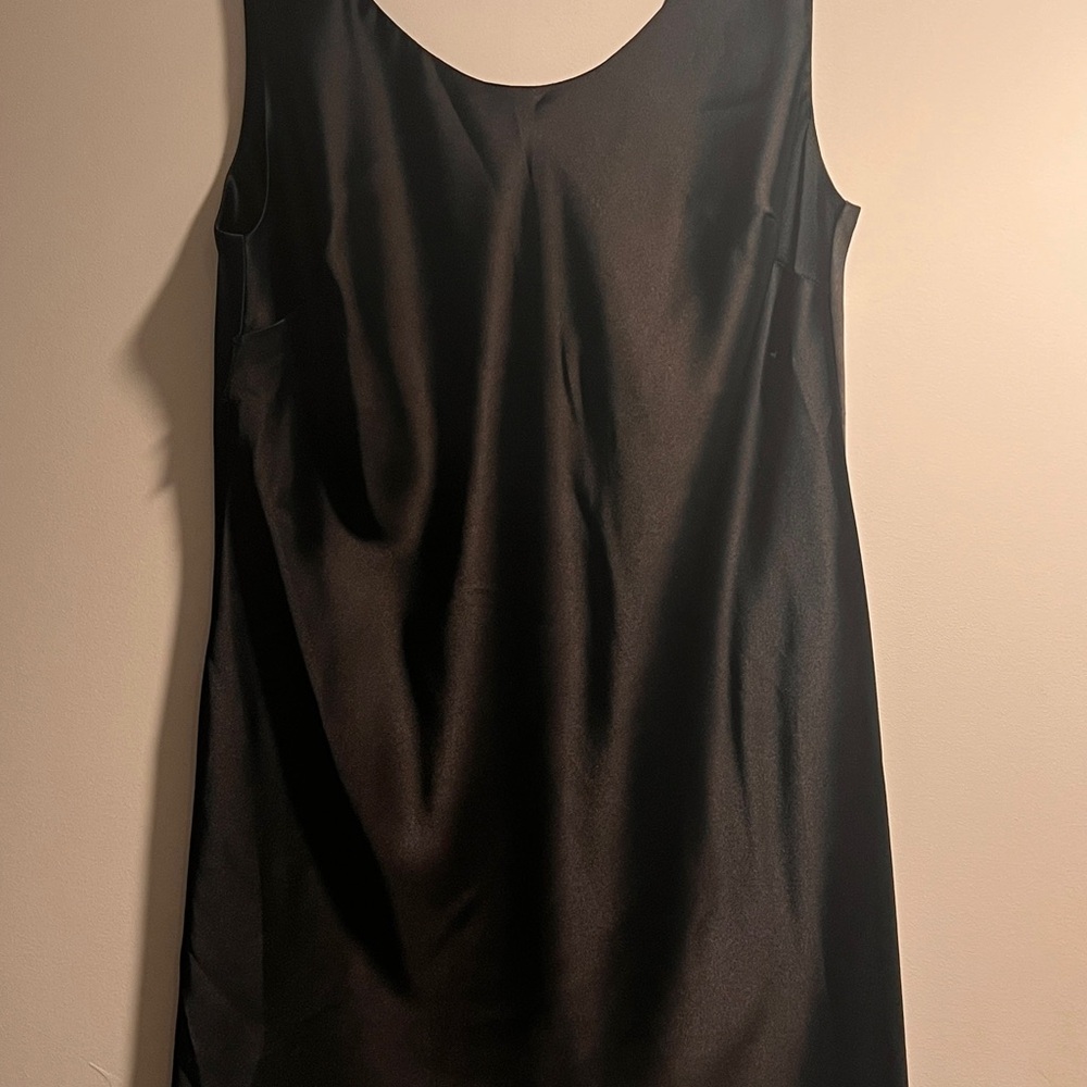 Sleek Black Tank Dress - Picture 2 of 4